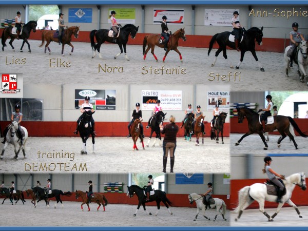 Dressuur: Training demoteam 26 juli