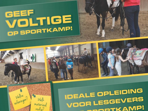 Mis de trAin niet: Geef voltige op sportkamp!