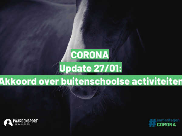 Coronavirus: Update 27/01: Akkoord over buitenschoolse activiteiten