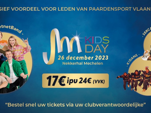 Voordeelactie: Ga met je club naar de JM Kids Day aan voordeeltarief!