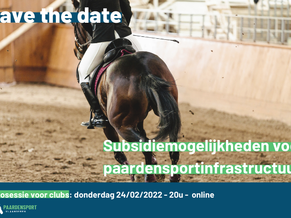Algemeen: Infosessie voor subsidiemogelijkheden infrastructuur