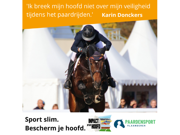 Algemeen: Sport slim en bescherm net zoals Karin Donckers & Kevin Van Ham je hoofd!