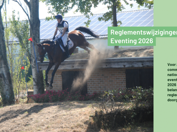 Nieuw Nationaal Reglement eventing