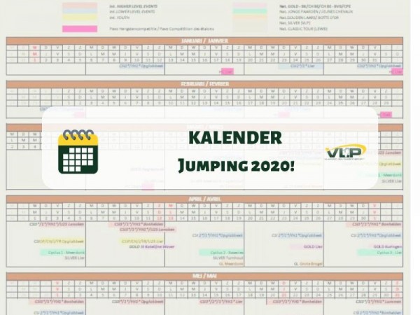 Jumping: Kalender 2020 is klaar!