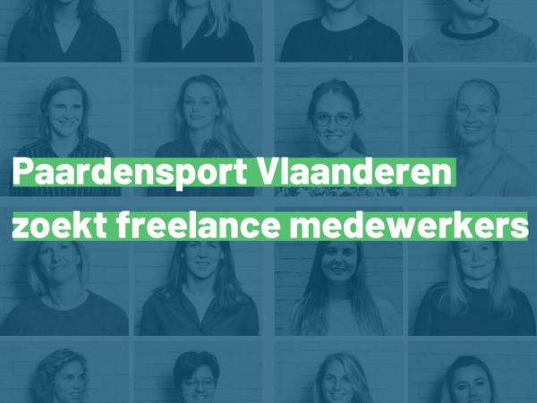 Algemeen: Paardensport Vlaanderen zoekt freelancers